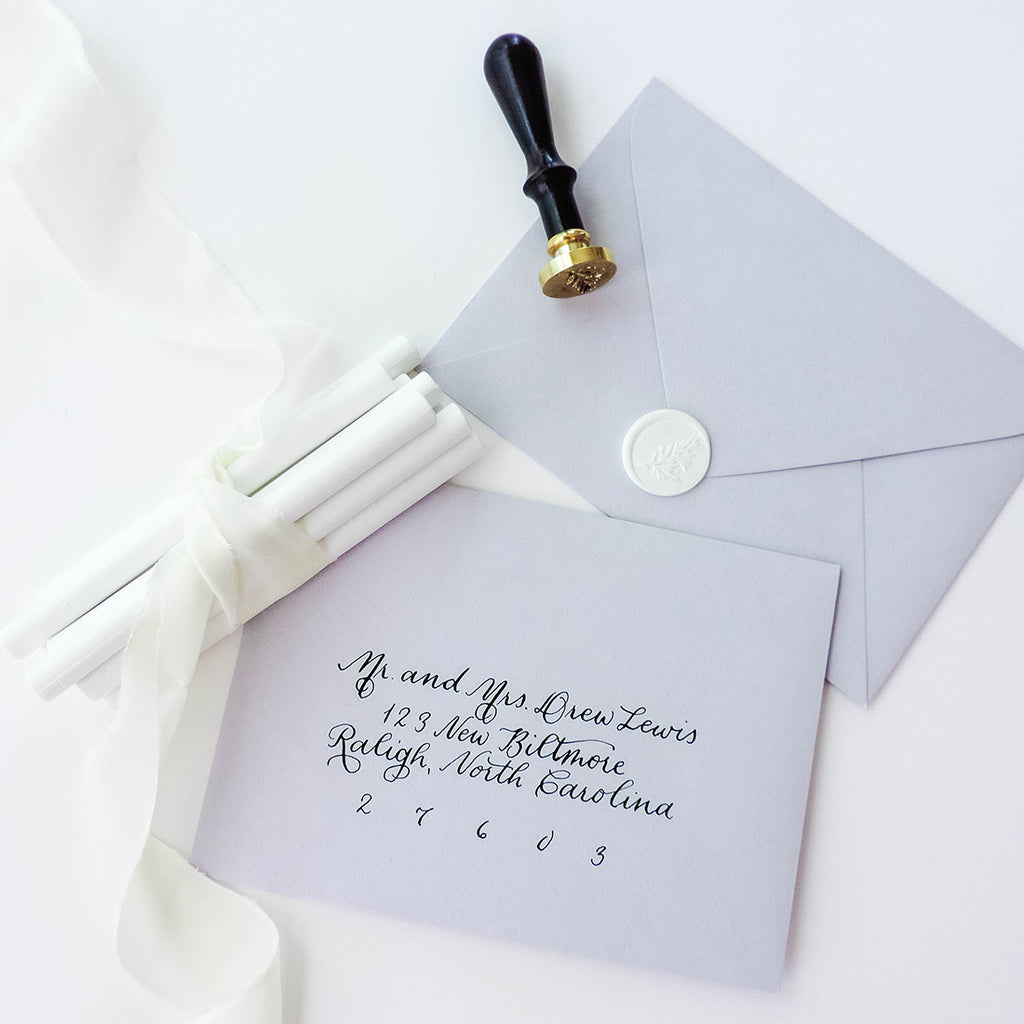 UNIQOOO Mailable Glue Gun Sealing Wax Sticks for Wax Seal Stamp - Metallic  Botanical Green, Great for Birthday Cards, Wedding Invitations, Envelope