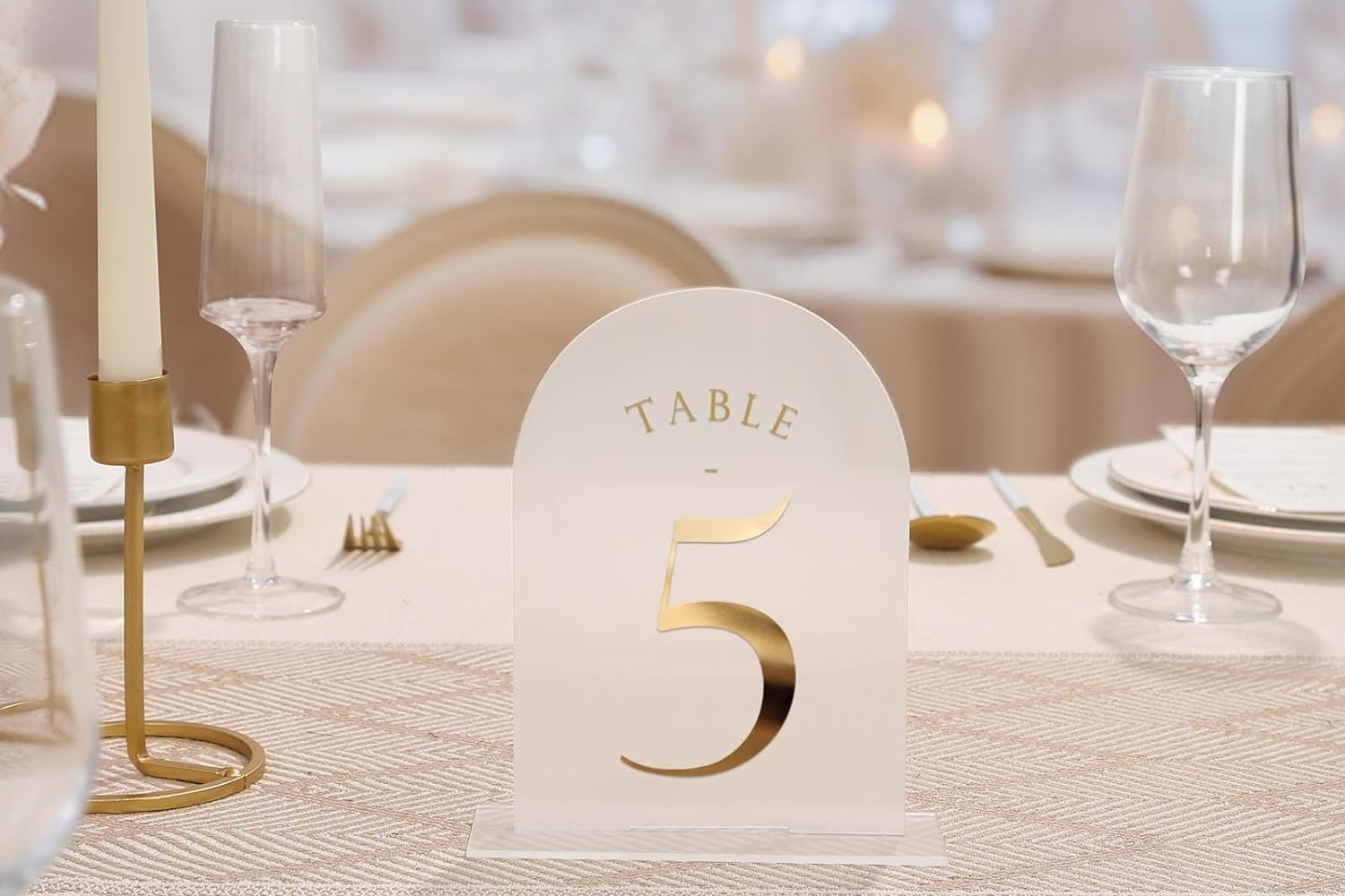 Acrylic Table Number