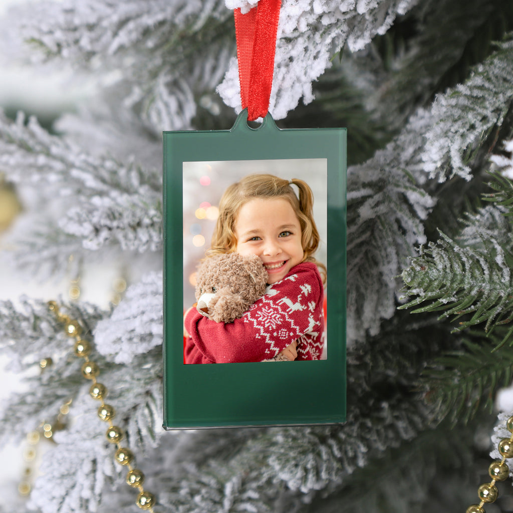 8 Pcs Christmas Instax Green Acrylic Picture Frames 8.6 * 5.4cm Fujifilm Polaroid Picture Ornaments