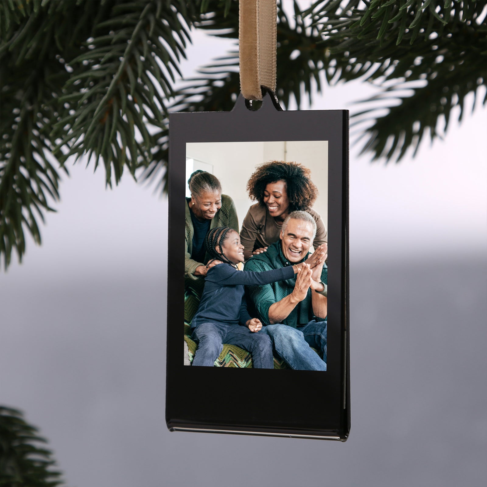 Christmas Fujifilm Instax Mini Acrylic Frames, 8 Pack Black Acrylic Frames for Picture, Christmas Tree Ornaments