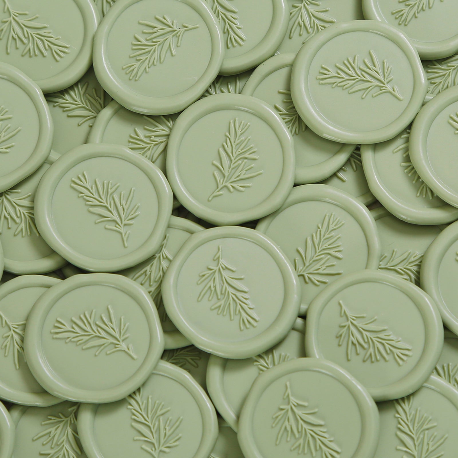 Wax Seal Stickers - Wedding Invitation Envelope Seal Stickers Self Adhesive Sage Green Stickers, Eucalyptus, 100pcs