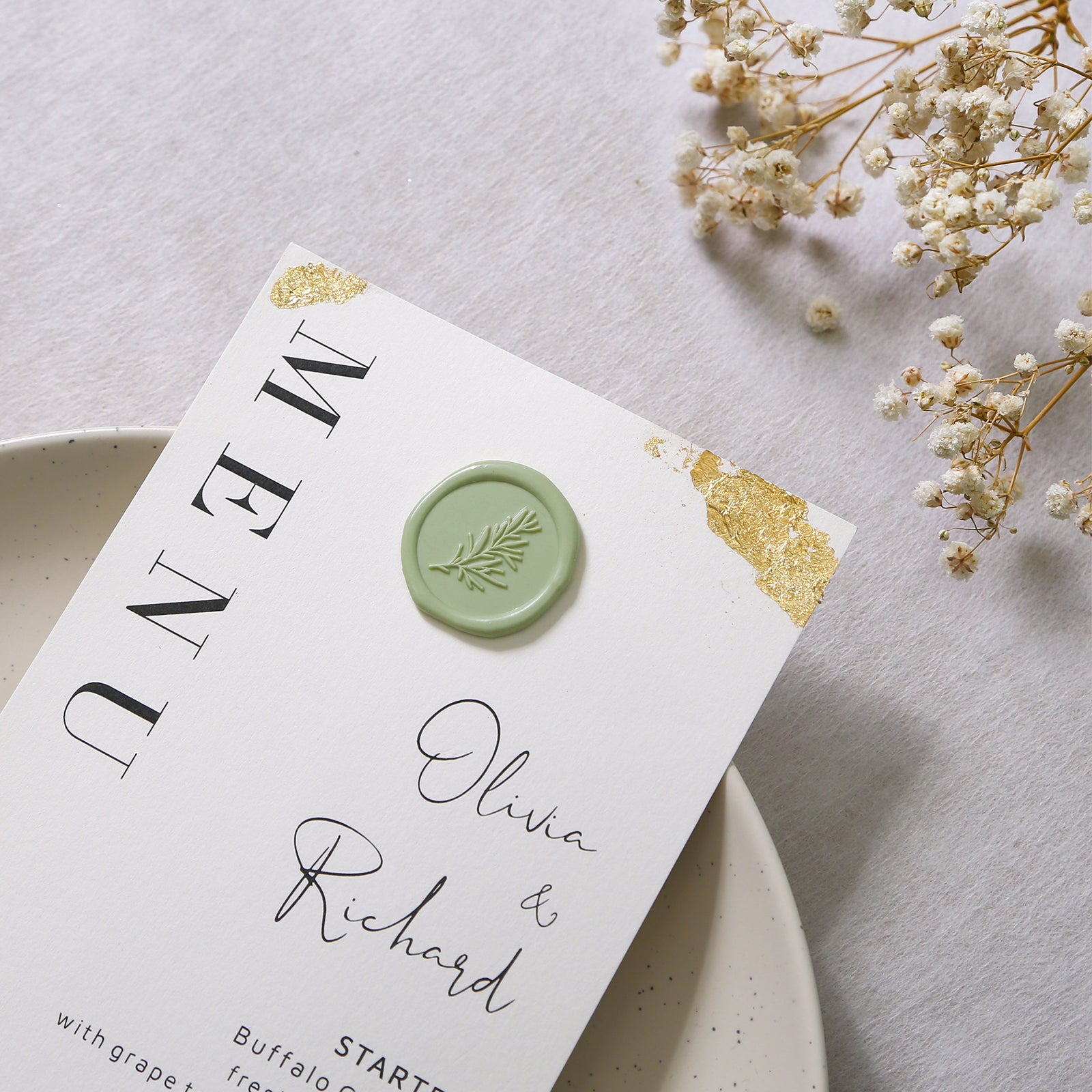 Wax Seal Stickers - Wedding Invitation Envelope Seal Stickers Self Adhesive Sage Green Stickers, Eucalyptus, 100pcs