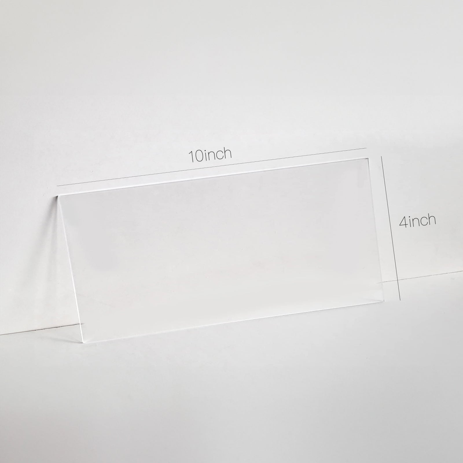 4 x10"  Rectangle  Frosted Blank Acrylic Sign , 20pack