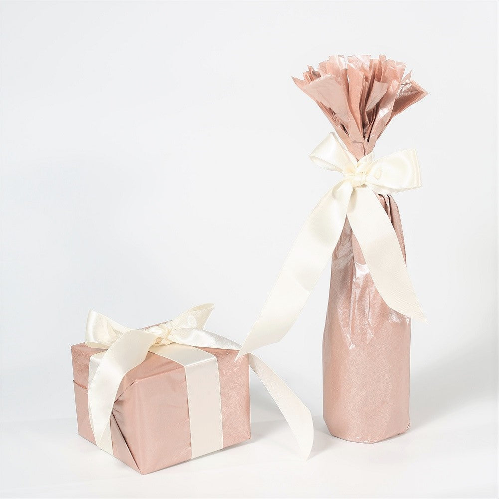 40 Sheets Premium Metallic Rose Gold Tissue Gift Wrap Paper, 20" X 26"