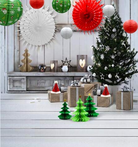 Christmas Honeycomb Paper Lantern Set