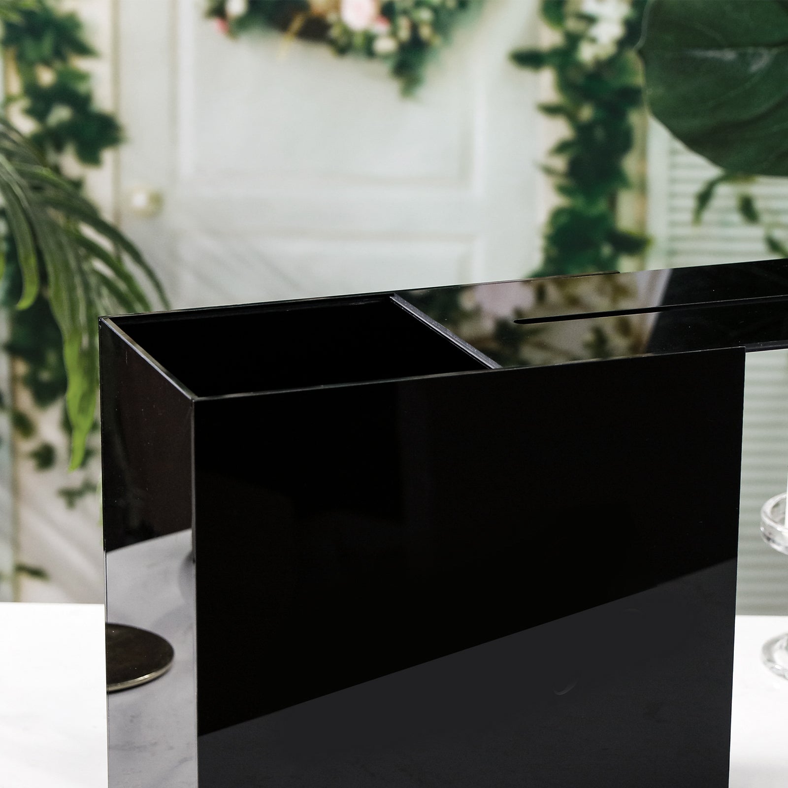 Acrylic Card Box, Black / No Print