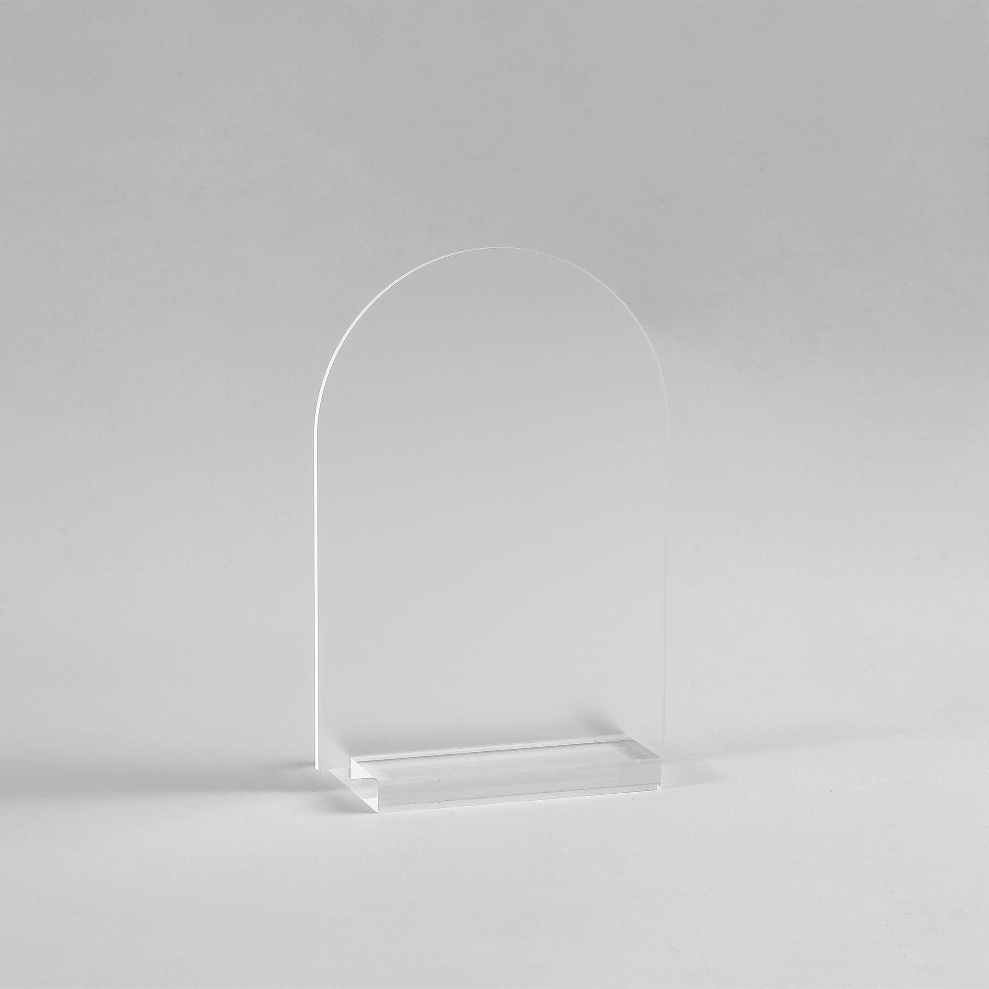 5x7" Arch Acrylic Blanks with acrylic stand, Frosted, 40 Set