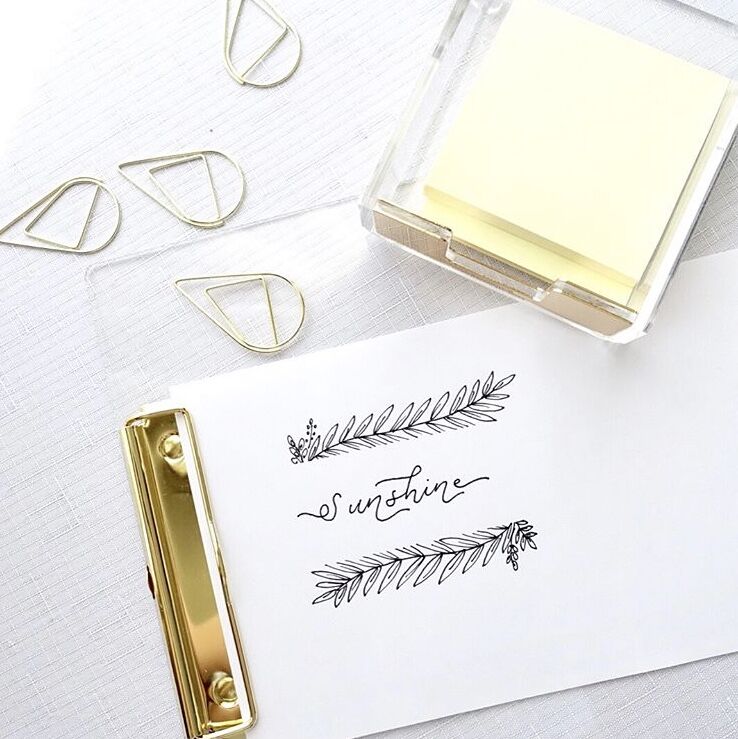 Clear Acrylic Clipboard with Gold Clip