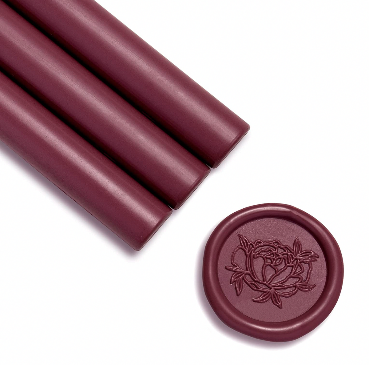 Burgundy Red Sealing Wax Sticks – sealingwaxstamp