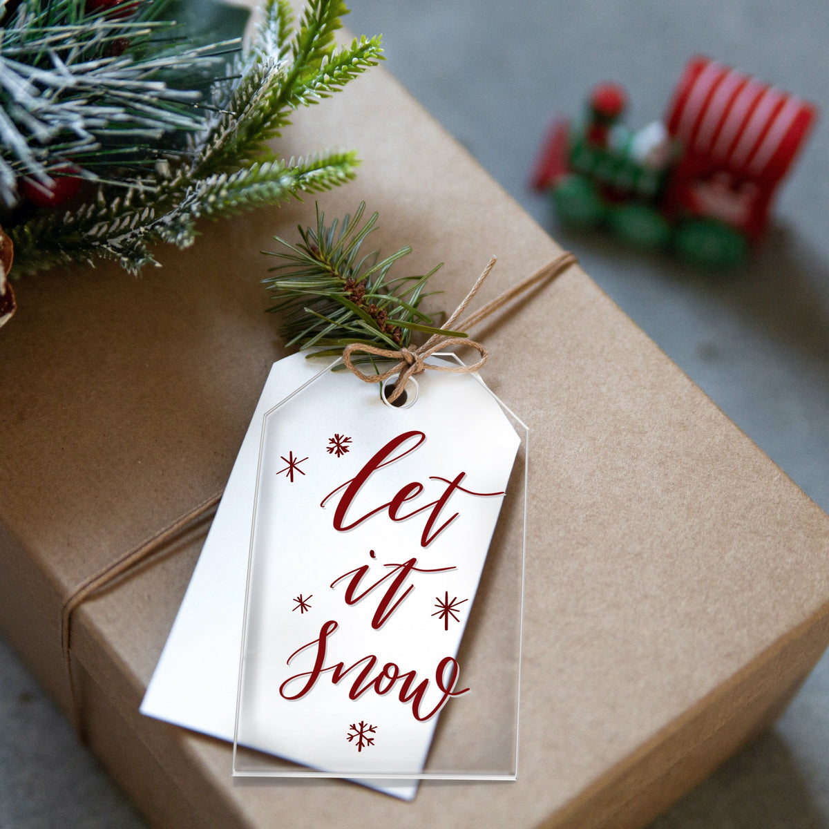 Macrame Boho Style Gift Tags / Christmas Stocking Tags - Eat, Drink, S –  Glowforge Shop